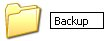 Call the folder Backup