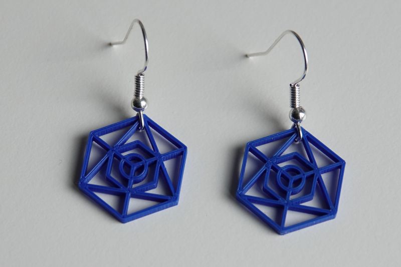 Icosahedron Earrings
