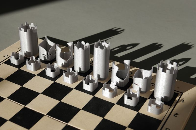 Viewing 3d-printing→games→ultracompact-chess-set→silver-on-board