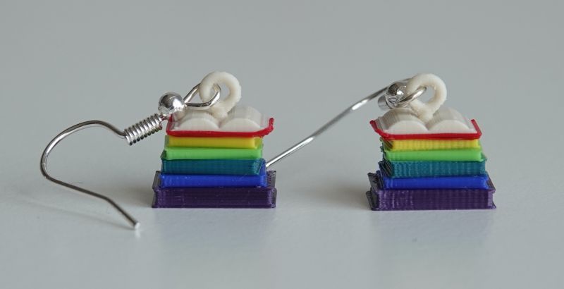 Books Earrings