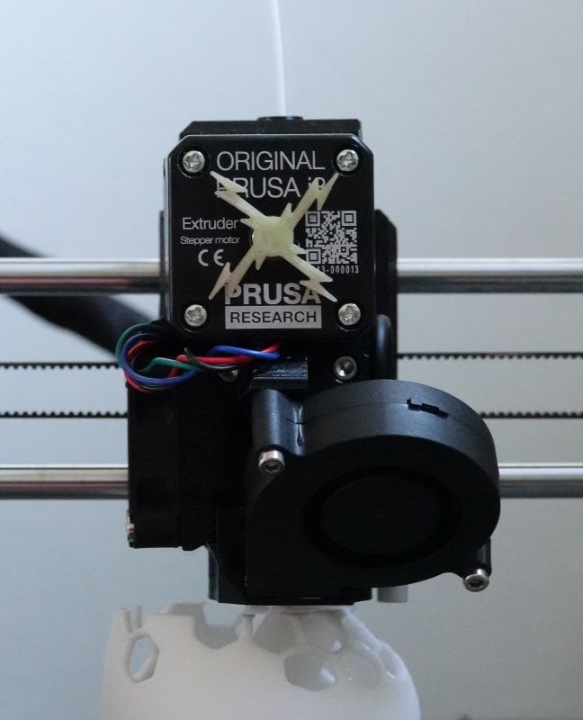 Extruder motor rotation indicator