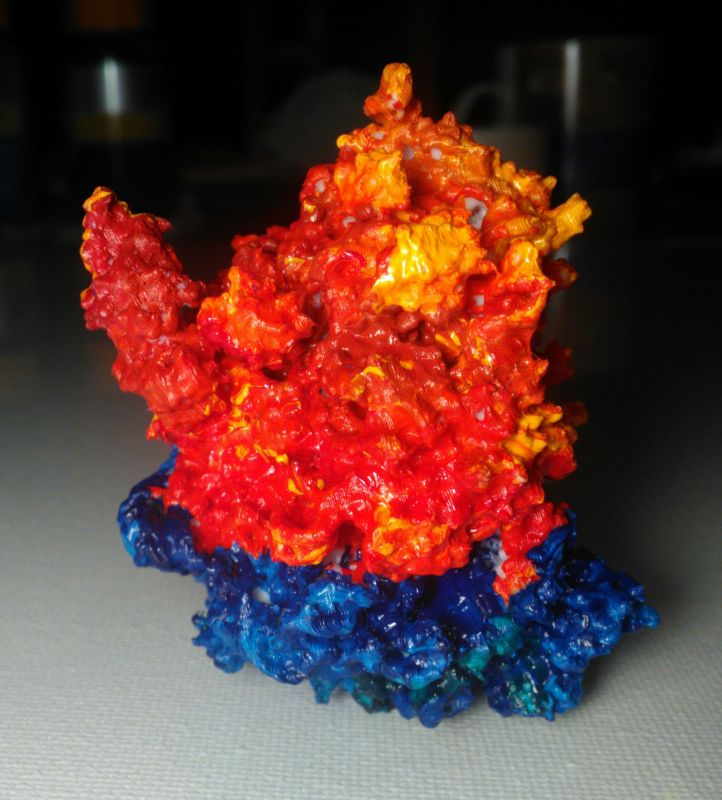 Viewing 3d-printing→miniatures→rabbit-80s-ribosome→rabbit-80s-ribosome-painted-2